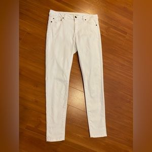 Michael Kors Selma skinny high rise ankle white jeans/size 8 excellent condition